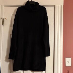 Black Turtleneck Sweater Dress